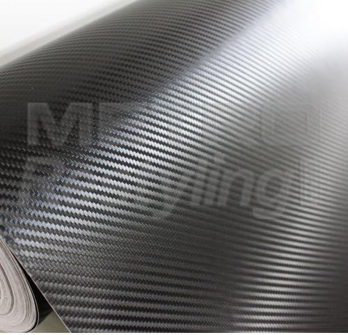 Black Metro 3D Flexible Carbon Fiber Vinyl Wrap Film 12"x12"