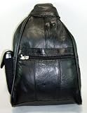 Lederrucksack schwarz Damenrucksack Stadtrucksack