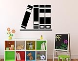 Library Bookshelves Wall Vinyl Decal Education School Wall Sticker Classroom Interior Living Room Window Decals Housewares Design Custom Decals Door Stickers Wall Graphics 14(lbc)