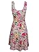 TAM WARE Womens Casual Fit and Flare Floral Sleeveless Dress TWCWD054-BEIGE-US S