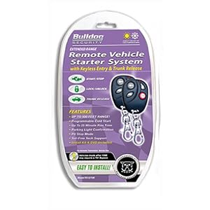 Bulldog Security RS1270B Remote Starter With Keyless Entry and Built-in Bypass Module