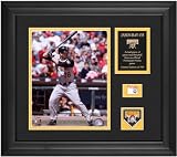Jason Bay Pittsburgh Pirates Framed 8x10 Photograph with Game Used Baseball Piece & Medallion
