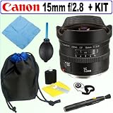 Canon EF 15mm f/2.8 Fisheye Lens + Deluxe Accessory Kit
