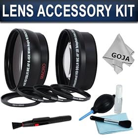 Essential Kit for CANON Rebel (T3i T3 T2i T1i XT XTi XSi), CANON EOS (1000D 600D 550D... by Goja
