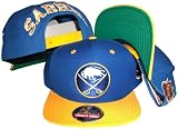 Buffalo Sabres Blue/Yellow Two Tone Adjustable Plastic Snap Back Hat/Cap