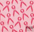 By The Yard Pink Ribbon Quilt Cotton Flannel Fabric