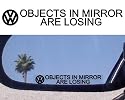 (2) Mirror Decals for VW PHAETON JETTA TDI ROUTAN KARMANN GHIA TOUAREG PASSAT GTI TURBO VR6 GOLF TEIN BEETLE GLS Volkswagen Rabbit Eurovan Cabrio BUS VANAGON EOS THING TIGUAN EUROVAN BAJA BUG