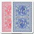 Modiano 2 Decks of 100% Plastic Italian Playing Cards - Golden Trophy - Bridge Size Super Index