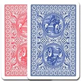 Modiano 2 Decks of 100% Plastic Italian Playing Cards - Golden Trophy - Large Index
