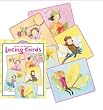 eeBoo FAIRIES OF THE FIELD LACING CARDS - 5 Cards & Laces