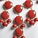 JOTW Bubble Necklace,Statement Necklace, Bubble Jewelry(Fn0508-Red) (G-263)