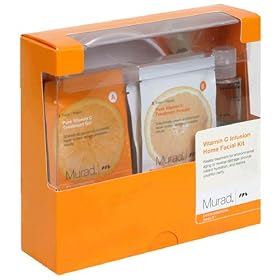 Murad Environmental Shield Vitamin C Infusion Home Facial Kit, Pure Vitamin C Powder and Treatment Gel, Cellular Replenishing Serum, 1 kit