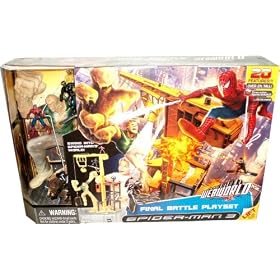 Spider-Man 3 Webworld Final Battle Playset with Building that Stands Over 2 Feet Tall, 20 Exciting Features and 3 Exclusive Figures (SpiderMan, Venom, and New Goblin)