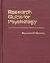 Research Guide for Psychology (Reference Sources for the Social Sciences and Humanities)