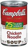 Campbell's Low Sodium Chicken With  Noodles, 10.75-Ounce Can (Pack of 24)