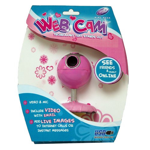 Girl Gear VGA Webcam with Mic - Pink Daisy (49797)