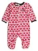 Calvin Klein Baby Girls' Pink Heart Print Microfleece Pajamaer