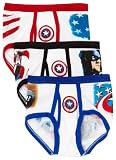 Fruit Of The Loom Boys 2-7 3 Pack Captain America Briefs, Assorted, 8