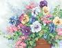 Dimensions PaintWorks/Paint By Number, Potted Pansies