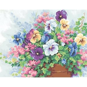 Dimensions-PaintWorks-Paint-By-Number-Potted-Pansies