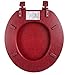 Ginsey Cushioned Soft Toilet Seat for Stylish Bathroom Décor, Merlot Red, Standard