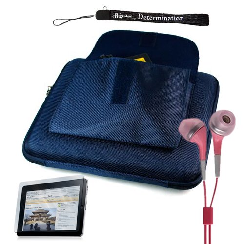 Classy Slim Hard Nylon Carrying Cube Cover Case with Pocket for Apple iPad WiFi / 3G 16GB 32GB 64GB + Includes a 4 inch eBigValue (TM) Determination Hand Strap + Anti Glare Screen Protector for iPad Tablet ( All Models ) + Fashion Earbud Headset Headphones 3.5mm In Ear Stereo ( Pink ) 51HEF1eXNQL Classy Slim Hard Nylon Carrying Cube Cover Case with Pocket for Apple iPad WiFi / 3G 16GB 32GB 64GB + Includes a 4 inch eBigValue (TM) Determination Hand Strap + Anti Glare Screen Protector for iPad Tablet ( All Models ) + Fashion Earbud Headset Headphones 3.5mm In Ear Stereo ( Pink )