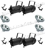 Par 46 Cans, Platinum 200w Par46 Narrow Spot Lamps, O-Clamps (L555)