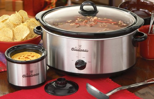 6 1/2 – qt. Stainless Steel Slow Cooker with Bonus Mini Crock Pot