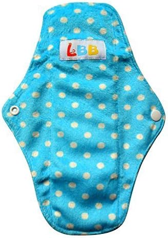 LBB(TM) Rusable Micro-fiber Mama Cloth Menstrual Pads,Blue Dot by 1000LOVE