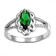 Sterling Silver Baby Ring - 2mm Band Width - 11mm Face Height - Sizes: 1,3,4,5 Emerald CZ Sterling Silver Baby Ring - 2mm Band Width - 11mm Face Height - Sizes: 1,3,4,5 Emerald CZ