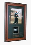 8 x 10 Photograph and Golf Ball Display Case with Black Frame