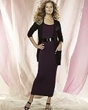 Spiegel Spiegel Signature Stretch Silk Knit Collection:Long Scoopneck Sweater Dress