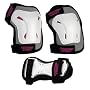 Girls Junior Knee Pads, Elbow Pads & Wrist Guards - Triple Pad Set AC750G - White