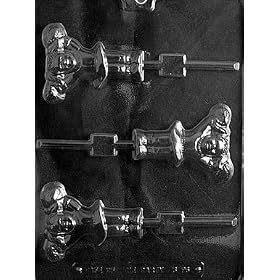 Buy CHEERLEADER W POMPOM LOLLY Sports Candy Mold Chocolate now!