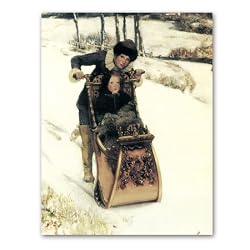 Sleigh Ride - 2-sided Christmas Gift Tags (set of 6)