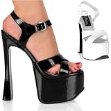 Pleaser Shoes Women�s CANDY-40, 6 1 2 Chunky Heel Platform Sandal at Sandals - Spike Angel