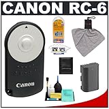Canon RC-6 Wireless Remote Shutter Release Controller + LP-E6 Battery + Acc ....
