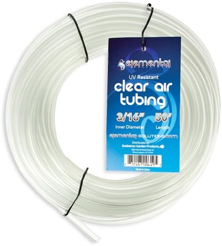 Sunleaves Clear Air Tubing 1/4" x 50'