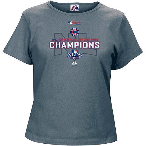 Buy Chicago Cubs 2008 NL Central Division Champions Ladies Authentic Collection T-shirt by Lee Sport