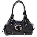 Parinda Calla Lily Croco Embossed Handbag - Black