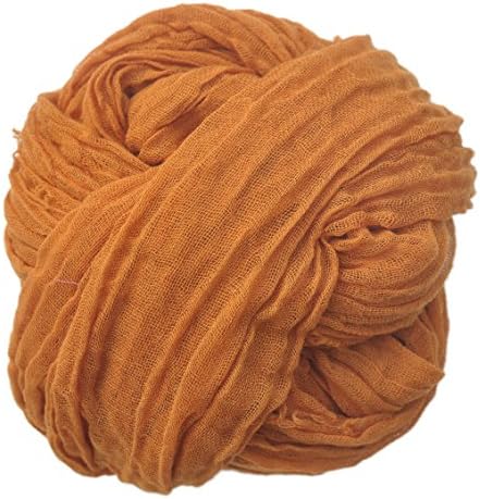 Newborn Photography Extra Long Cheesecloth Wrap for Baby or Maternity Portraits Burnt Orange 3 Ft By 6 Ft