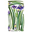 Nursery Easy Apply Wall Sticker Decorations - Vertical Lilac Blooms