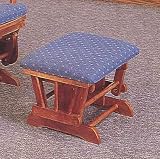 Review Furniture On The Web  / Blue Glider Ottoman