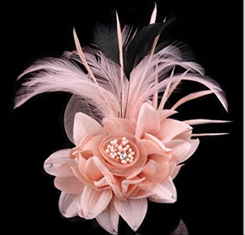 お洒落 羽根 付き コサージュ フォーマル 結婚式 卒業式 入学式 2way 髪飾り ヘアアクセ