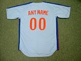 MONTREAL EXPOS 1980's Majestic Cooperstown Throwback Away Jersey Customized with Any Name & Number(s)