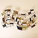 SEI Furniture Abstract Wall Art Deco - Gold Brushed Finish - Unique 3D Construction Sculpture