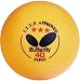 Butterfly ITTF Aproved 3-Star 40mm Table Tennis Balls (12-Pack, Orange)