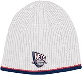 New Jersey Nets White Knit Hat