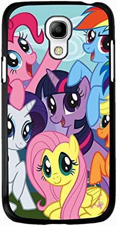 Unique Design(TM) Samsung Galaxy s4 mini Case Cover Men Disney Cartoon Anime Comics Character My Little Pony Hard Tpu Slim Fit Rubber Hybrid Black Protective Accessories for Girls