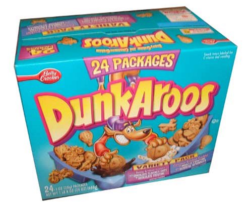 Dunkaroos Variety Pack-cinnamon Graham with Vanilla Frosting and Sprinkles, Dunkaroos Honey Graham with Chocolate Frosting-(pack of 24)